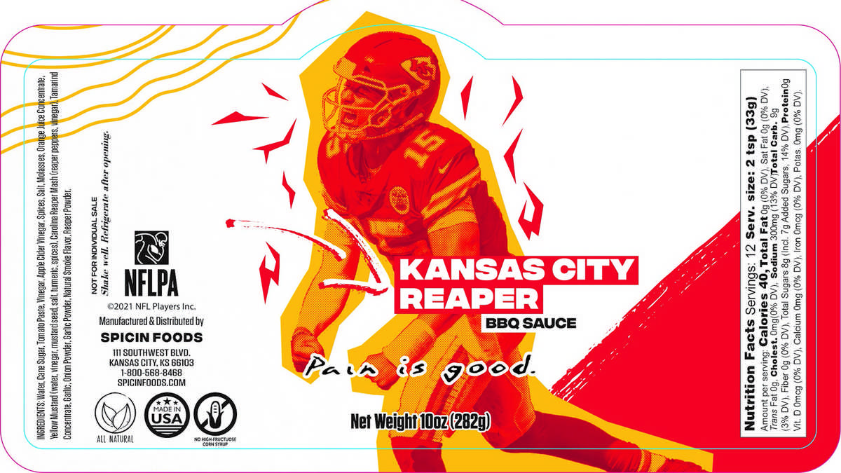 Patrick Mahomes Tyreek Hill Tyrann Mathieu Featured On New Limited Edition Kansas City Chiefs Sauces Patrick Mahomes Tyreek Hill Tyrann Mathieu Featured On New Limited Edition Kansas City Chiefs Sauces