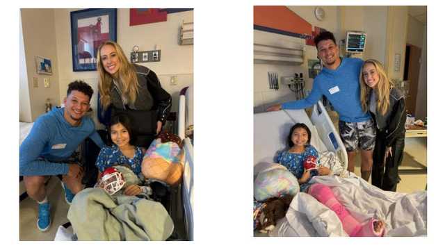 Patrick, Brittany Mahomes visit children shot after Chiefs parade - Vimarsana News