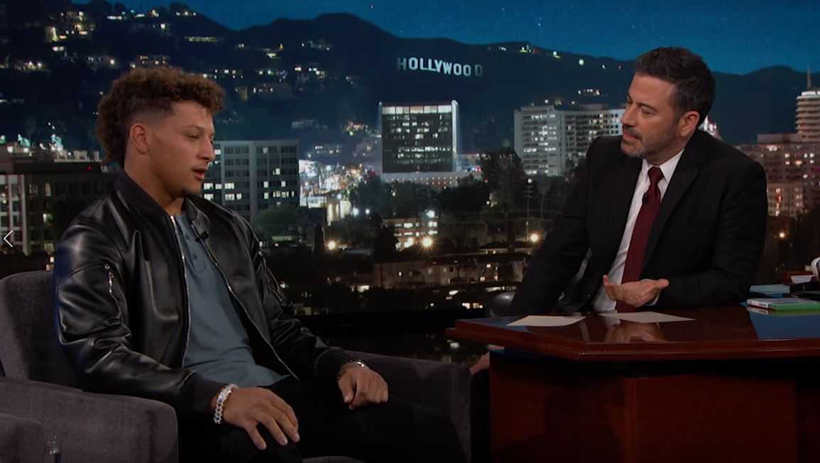 Patrick Mahomes tells Jimmy Kimmel he loves Kansas City