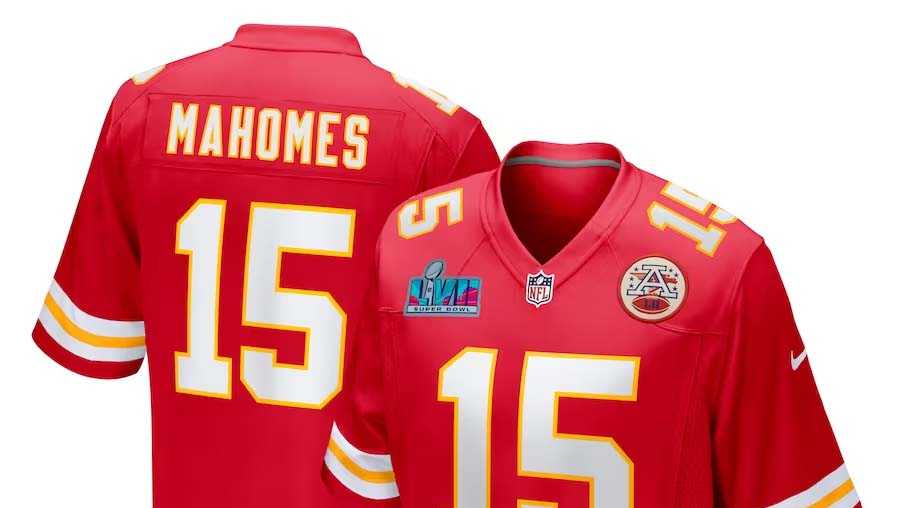 Patrick Mahomes Kansas City Chiefs Nike Super Bowl LVII Patch Game Jersey -  Red
