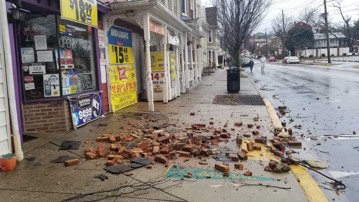 PHOTOS: Damage from tornado warning in central Maryland