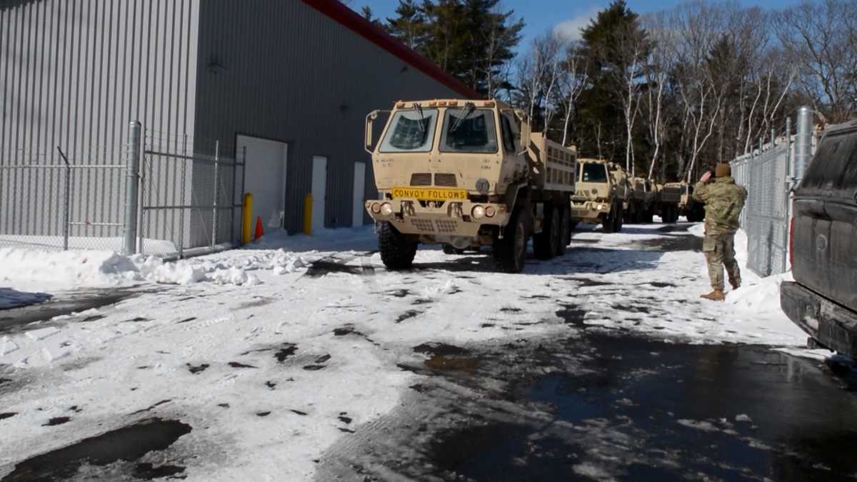 Maine National Guard assisting Rhode Island with blizzard response