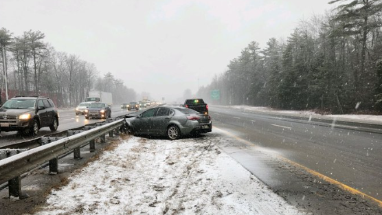 Treacherous travel: Crashes, slide offs reported on Maine roadways
