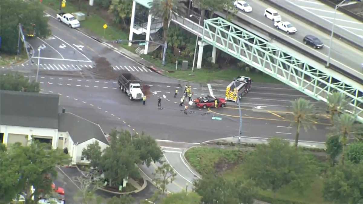 Crash prompts closure of US 17-92 southbound near Maitland Boulevard