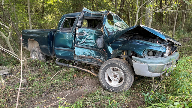 Oklahoma man rescued after being trapped in crashed vehicle