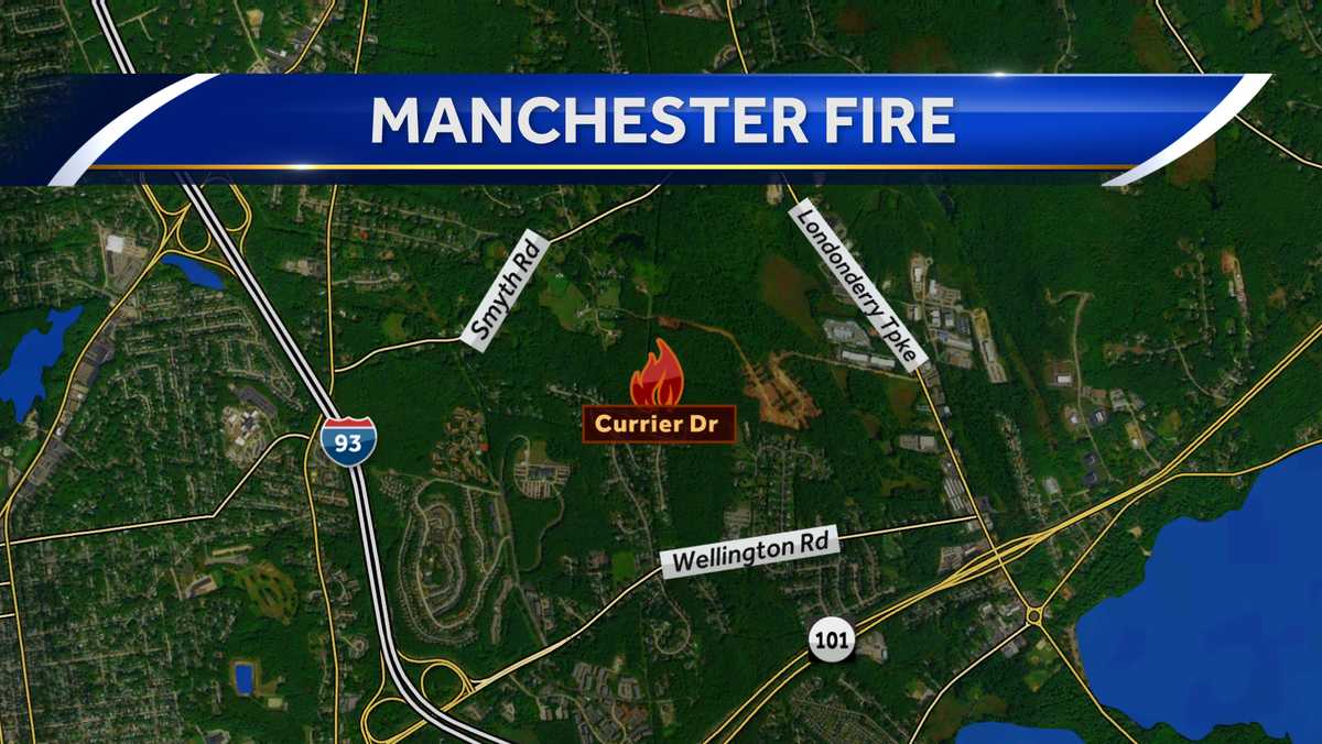 Fire in Manchester forces 2 people from home