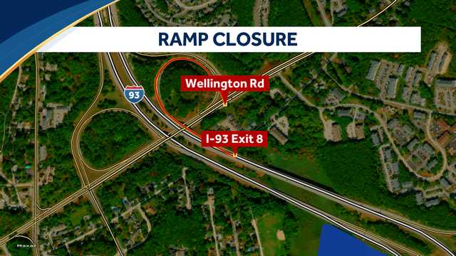 Exit 8 off-ramp from I-93 north in NH to close for 3 months - Vimarsana News