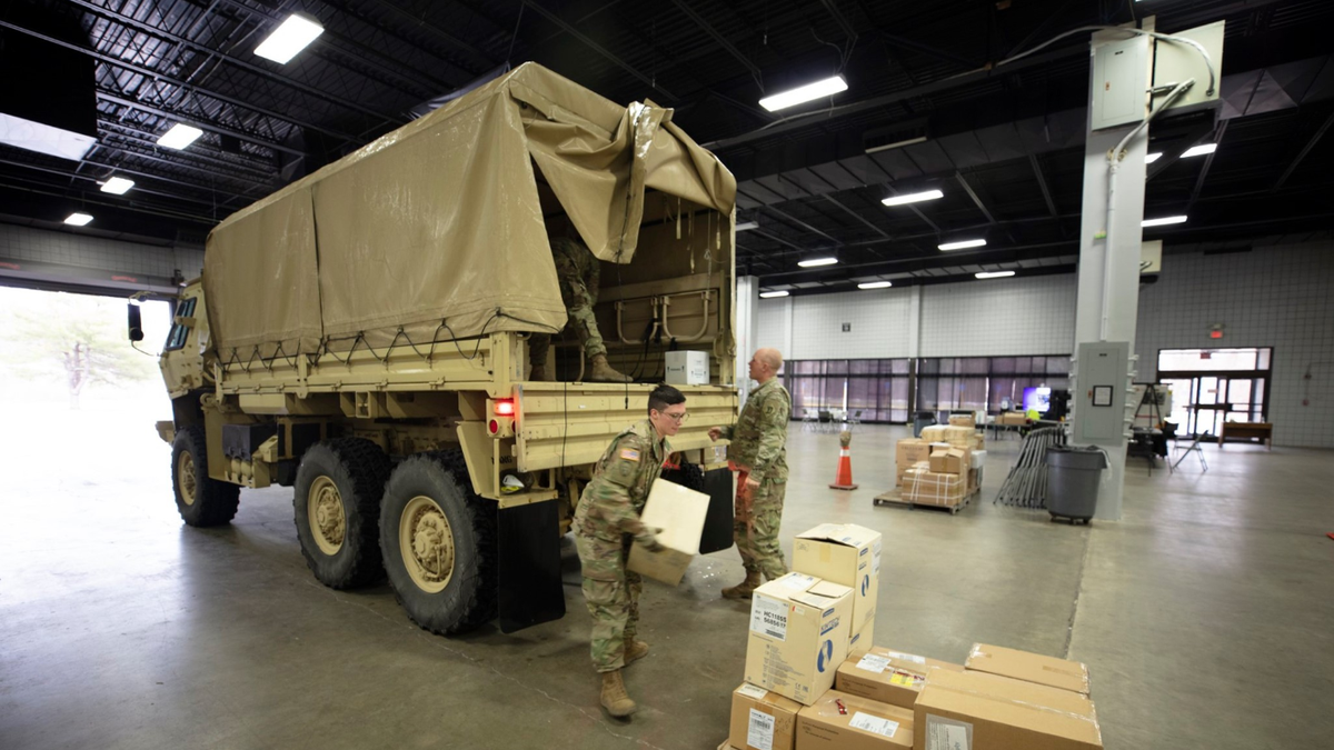 Mass. National Guard delivers medical supplies to distribution center