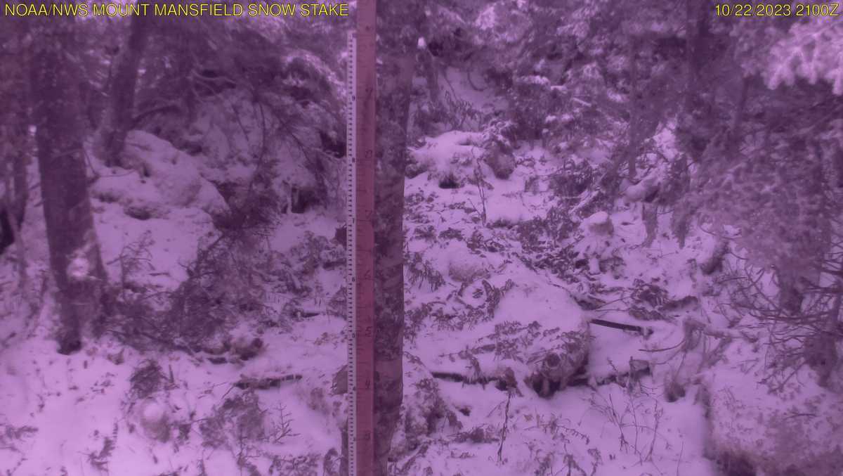 Mount Mansfield receives first snow of the season