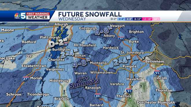 Season's first snowfall arriving Wednesday