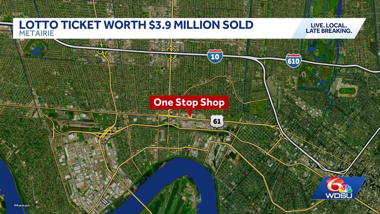 LOTTO × Diaspora Winning Lotto ticket worth $3.9 million sold in Metairie