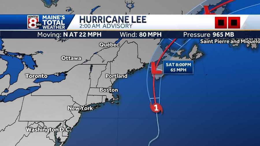Tracking Hurricane Lee: interactive map, model, forecast cone ...