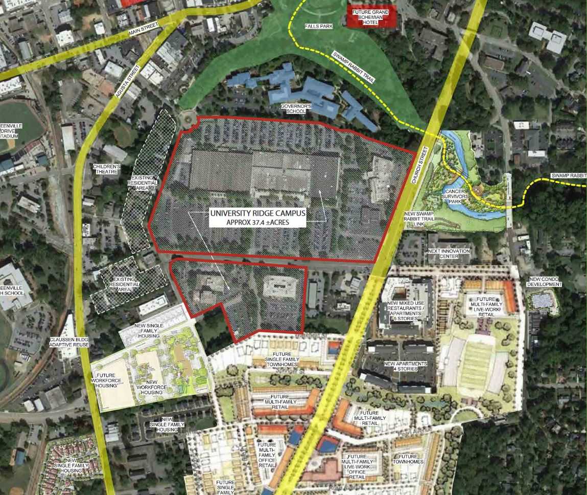Greenville County Square Map Greenville County To Demolish Offices At County Square, University Ridge