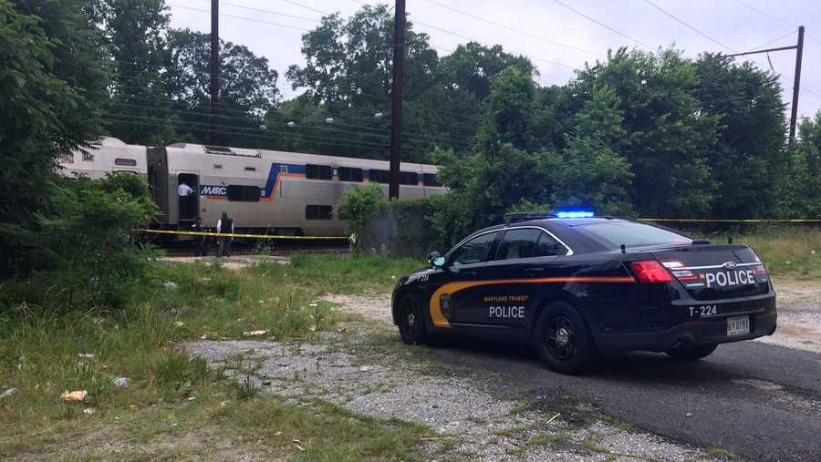 Service on the MARC Penn Line was suspended after a person was struck by a train Friday morning in Baltimore.
