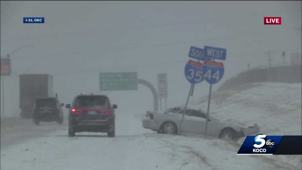 Oklahoma seeing another round of snow Friday