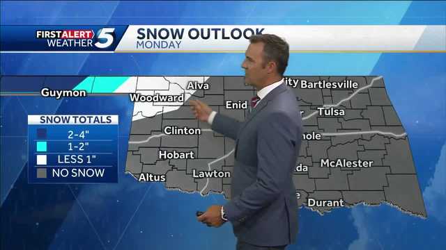 Oklahoma could see snow on Monday amid cold front - Vimarsana News