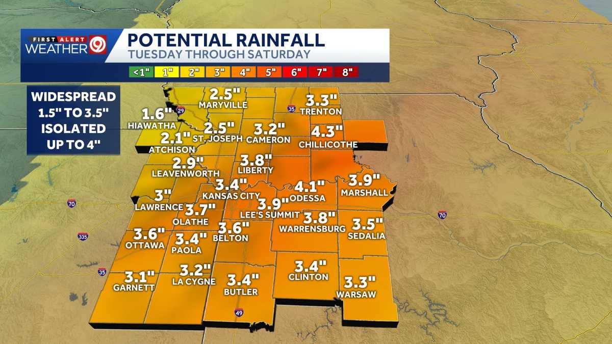 Kansas City weather: Rain, thunderstorms later this week