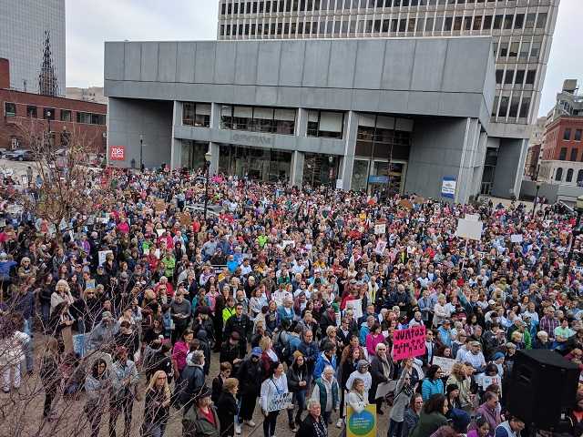 PHOTOS: Thousands march against Trump across the US and beyond