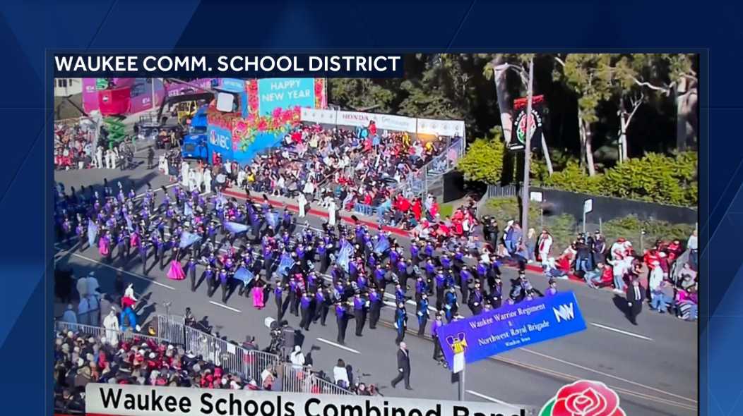 Waukee HS marching bands perform in Tournament of Roses