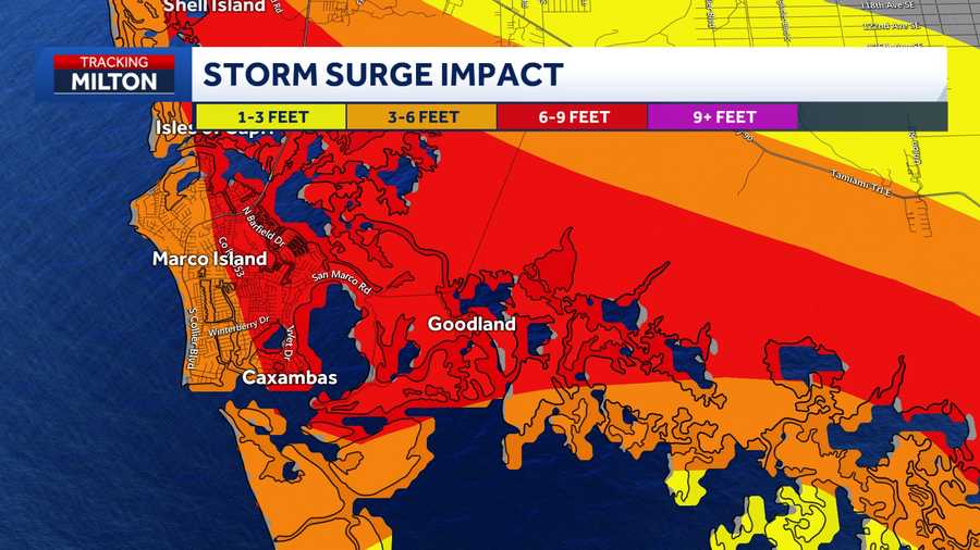Hurricane Milton: storm surge neighborhood-by-neighborhood breakdown
