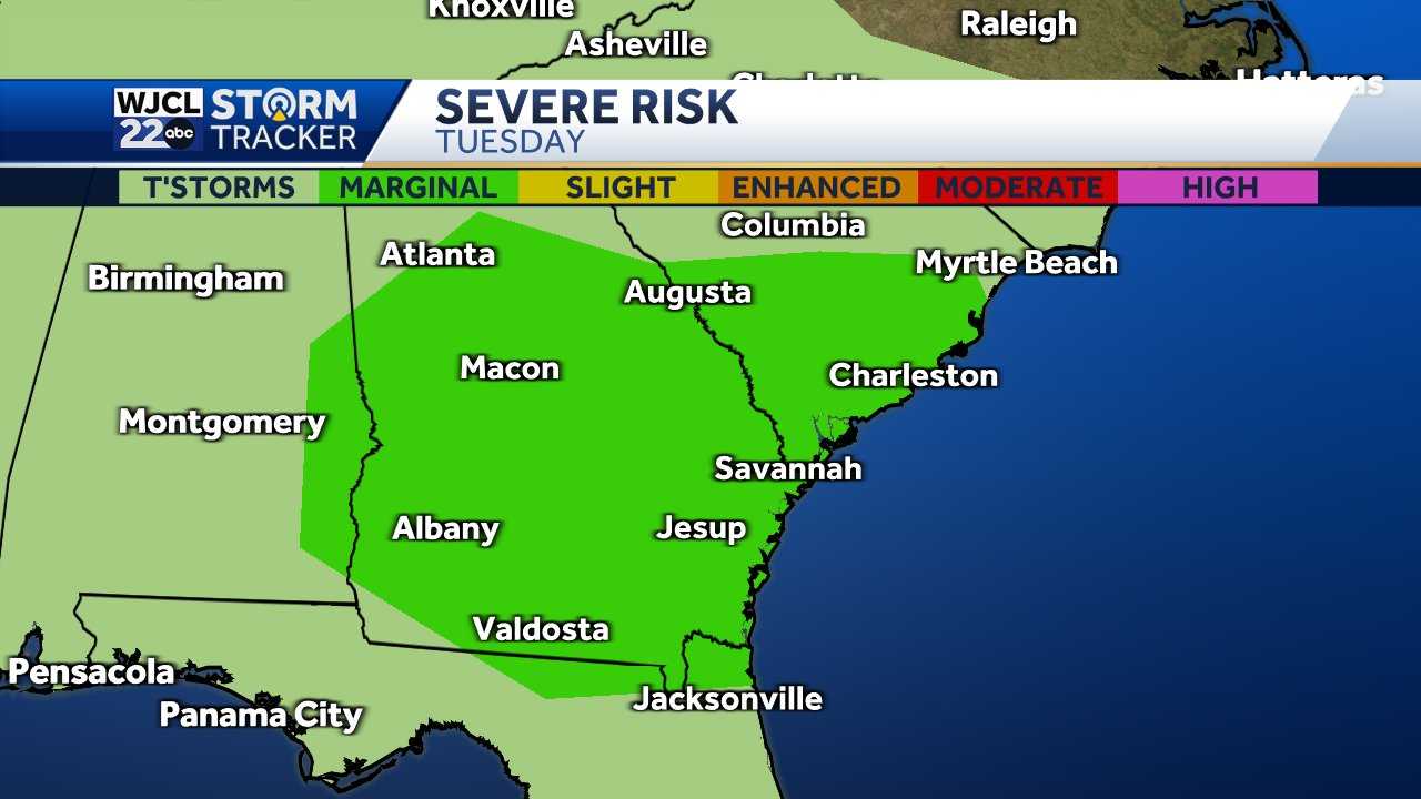Savannah: Tracking heat and possible severe storms - WJCL