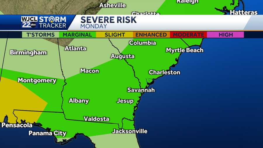 Scattered showers and storms expected for the week