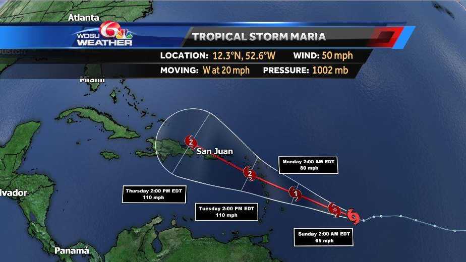 Tropical Storm Maria Forms Now Three Named Storms In Atlantic