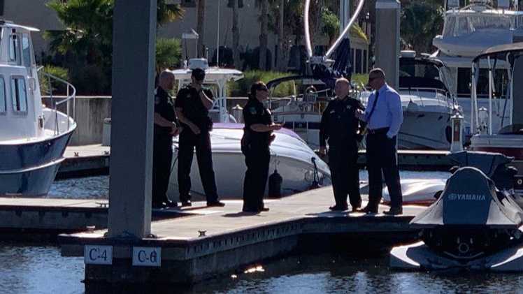 Woman found dead in water at marina