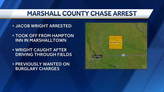 Marshalltown man arrested for leading officers on chase - Vimarsana News