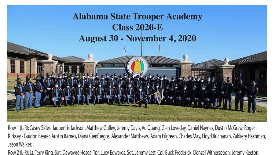 State Troopers graduating class in November 2020