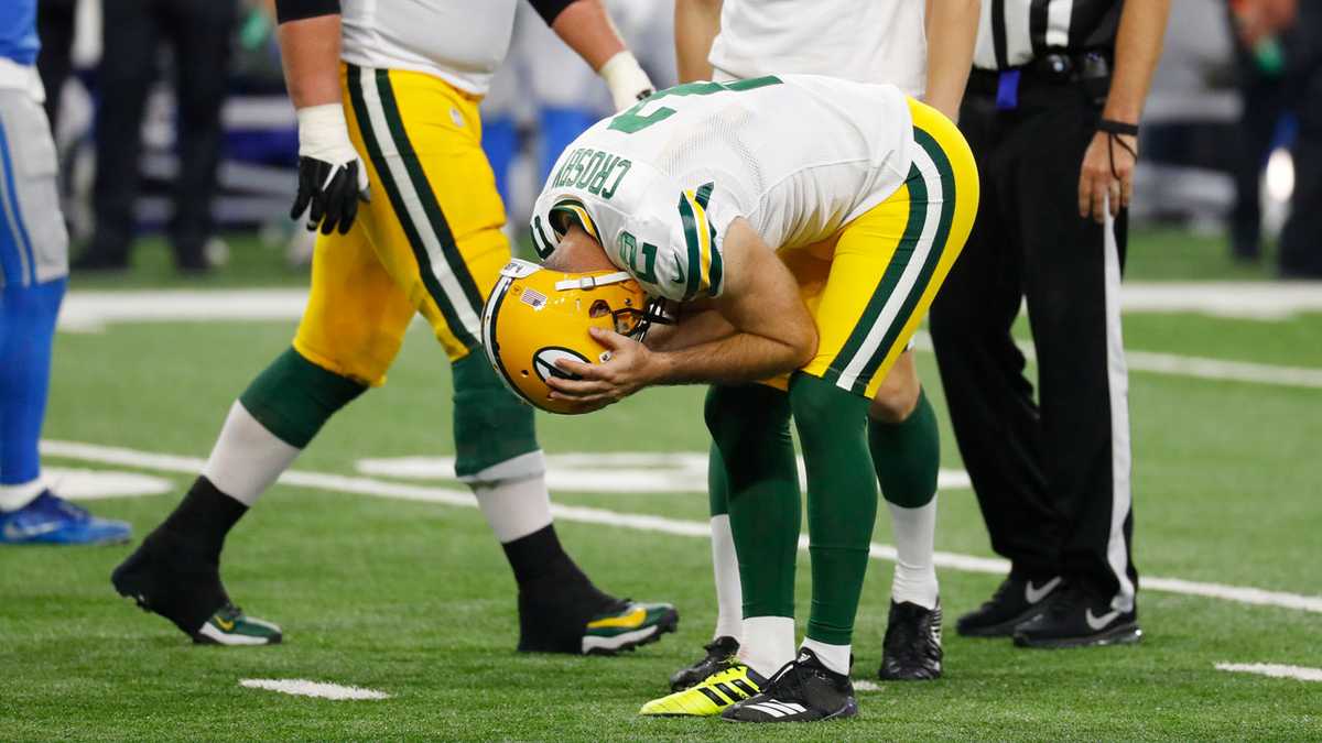 Mason Crosby had an incredibly bad day for the Packers