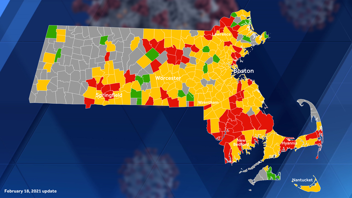 Massachusetts COVID19 townbytown map Updated with latest data