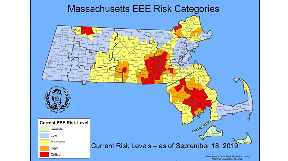 9th human case of EEE confirmed in Massachusetts