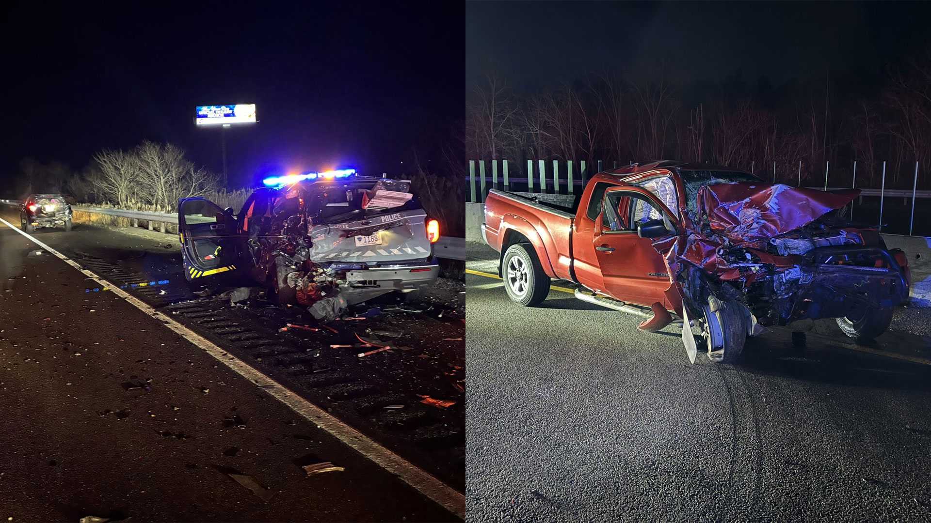 Mass. State Police Trooper Among 3 Injured In Route 24 Crash - News 413