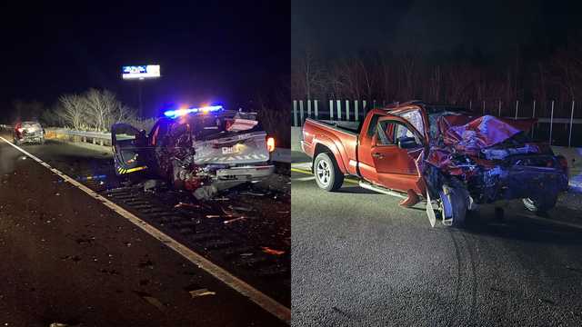Mass. State Police trooper among 3 injured in Route 24 crash