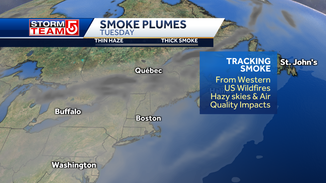 Smoke From Western Wildfires Could Create Hazy Skies In Massachusetts ...