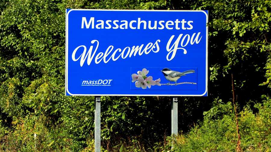 Massachusetts Welcome Sign