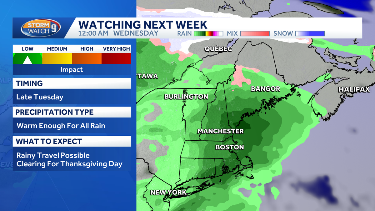 Weekend looking mostly dry in New Hampshire; rain expected ahead of Thanksgiving