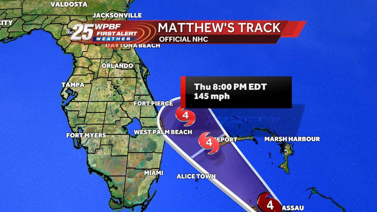 Hurricane Matthew back to a Category 4 storm