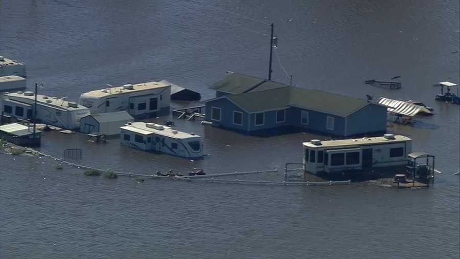 Flooding in Goldsboro after Hurricane Matthew