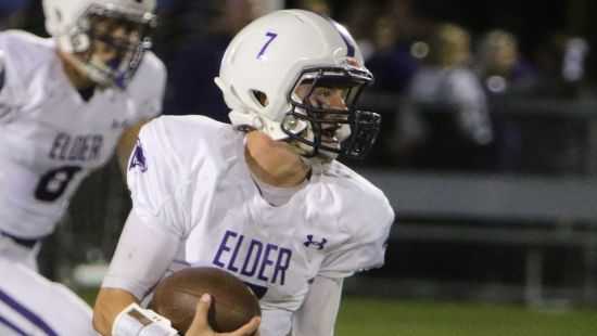 Matthew Luebbe threw for three touchdowns and ran for another to lead Elder past Winton Woods, 42-37.