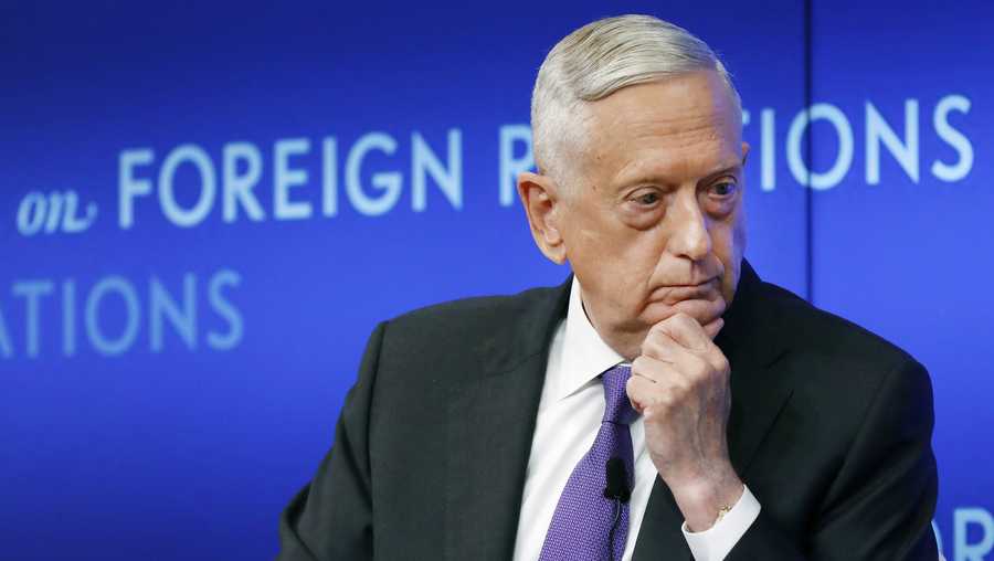 FILE - Mattis issued a statement Wednesday, June 3, 2020, on the recent protests around the United States. (AP Photo/Richard Drew, File)