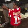 Patrick Mahomes gives Trevon Diggs' son a Chiefs jersey for Christmas