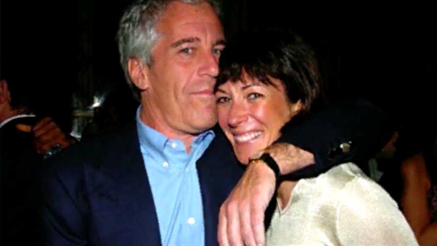 Ghislaine Maxwell seen photographed with Jeffrey Epstein.
