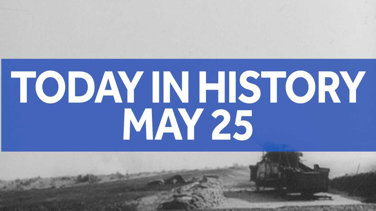 Today in history for May 25 1st, only US nuclear weapon fired from cannon