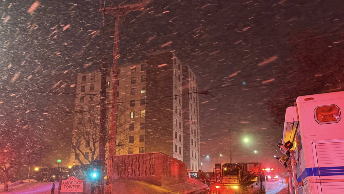 High-rise apartment fire sends at least 1 to hospital in Beaver County