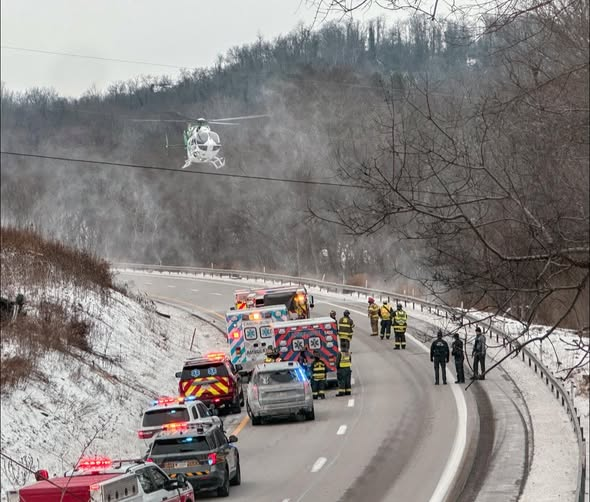 wtae.com - Caitlyn Scott - Person flown to hospital after rollover crash along I-70 West in Western Pa.