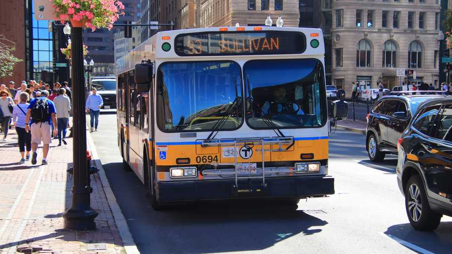 MBTA Bus Downtown Boston