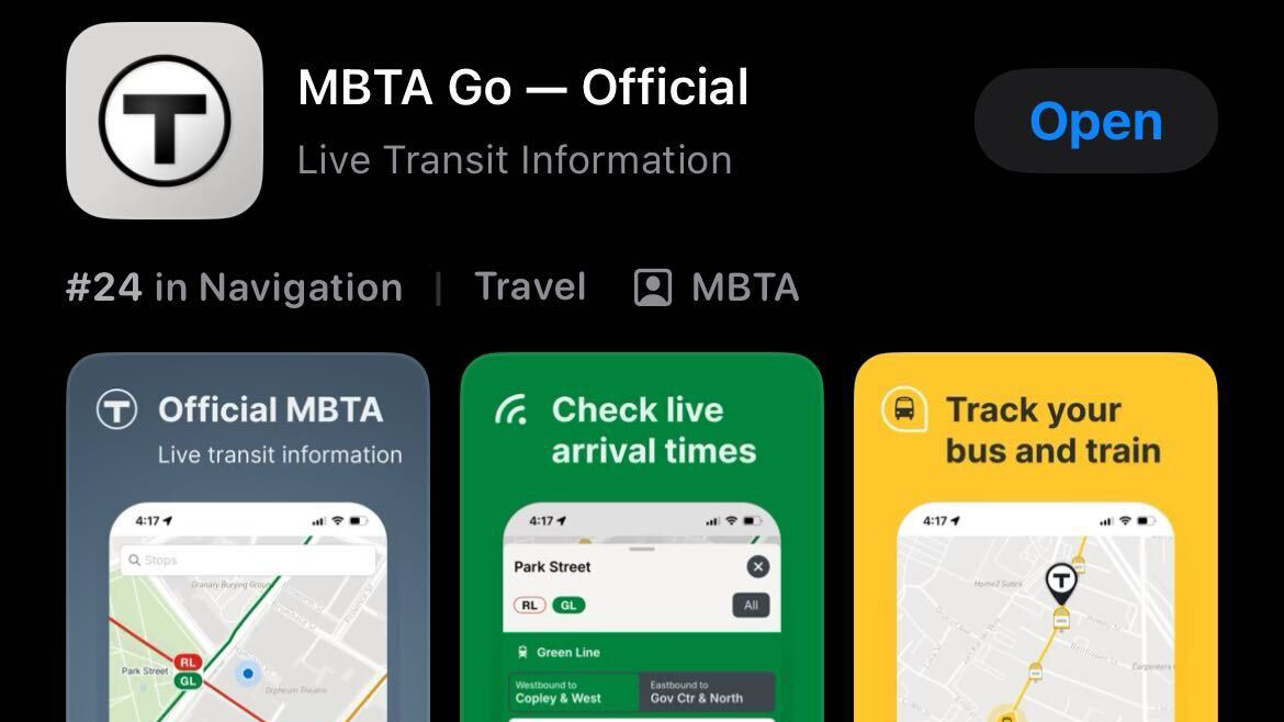 MBTA's new app features realtime tracking of buses, trains