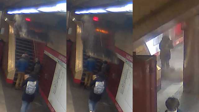 MBTA video shows ceiling panel crash down near riders at station - Vimarsana News